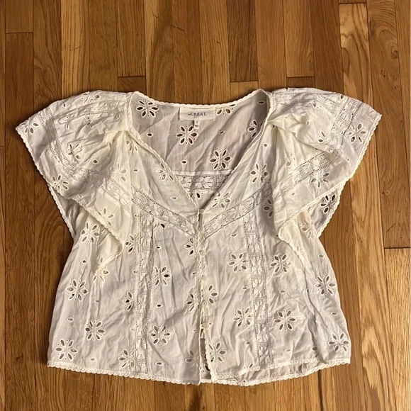 The Great eyelet top0